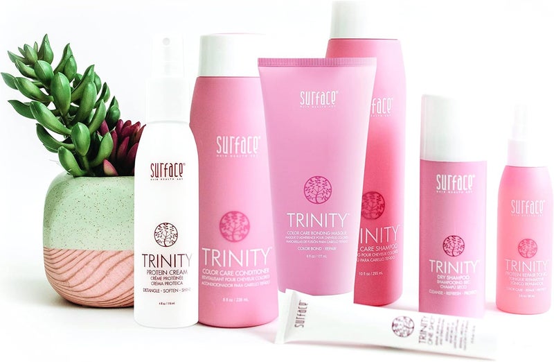 Surface Hair Trinity Protein Cream Leave-In Conditioner, 4 Fl Oz - Nourishing Detangler for Color-Treated Hair - Image 4